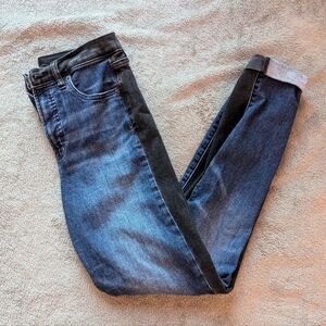 GAP Women's High Rise Skinny Dual Tone Jeans, Size 4 Tall